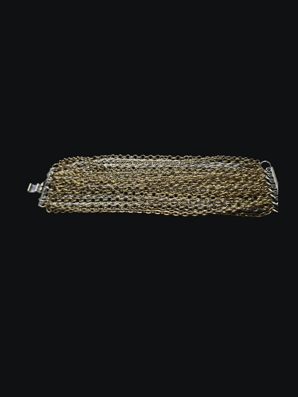 Two-Tone Multi-Row Chain Bracelet - Women Accessories